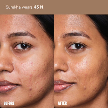 Face Card 4 in 1 Super Serum Skin Tint, Hydrating, Lightweight & Dewy Finish - 43n Neutral