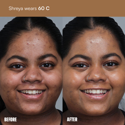 Face Card 4 in 1 Super Serum Skin Tint, Hydrating, Lightweight & Dewy Finish - 60c Cool