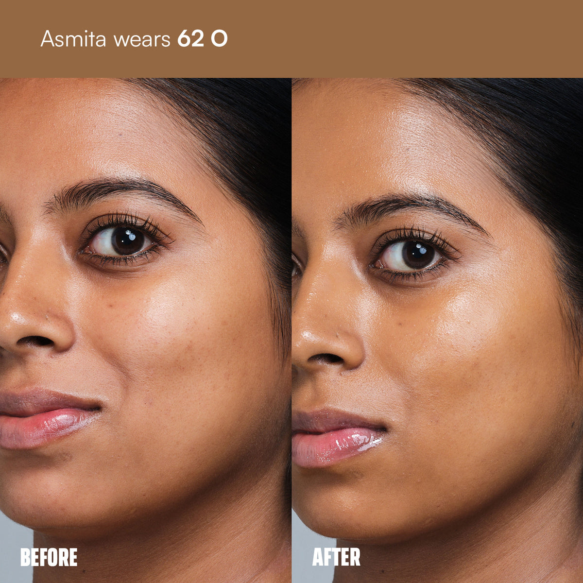 Face Card 4 in 1 Super Serum Skin Tint, Hydrating, Lightweight & Dewy Finish - 62o Warm Olive