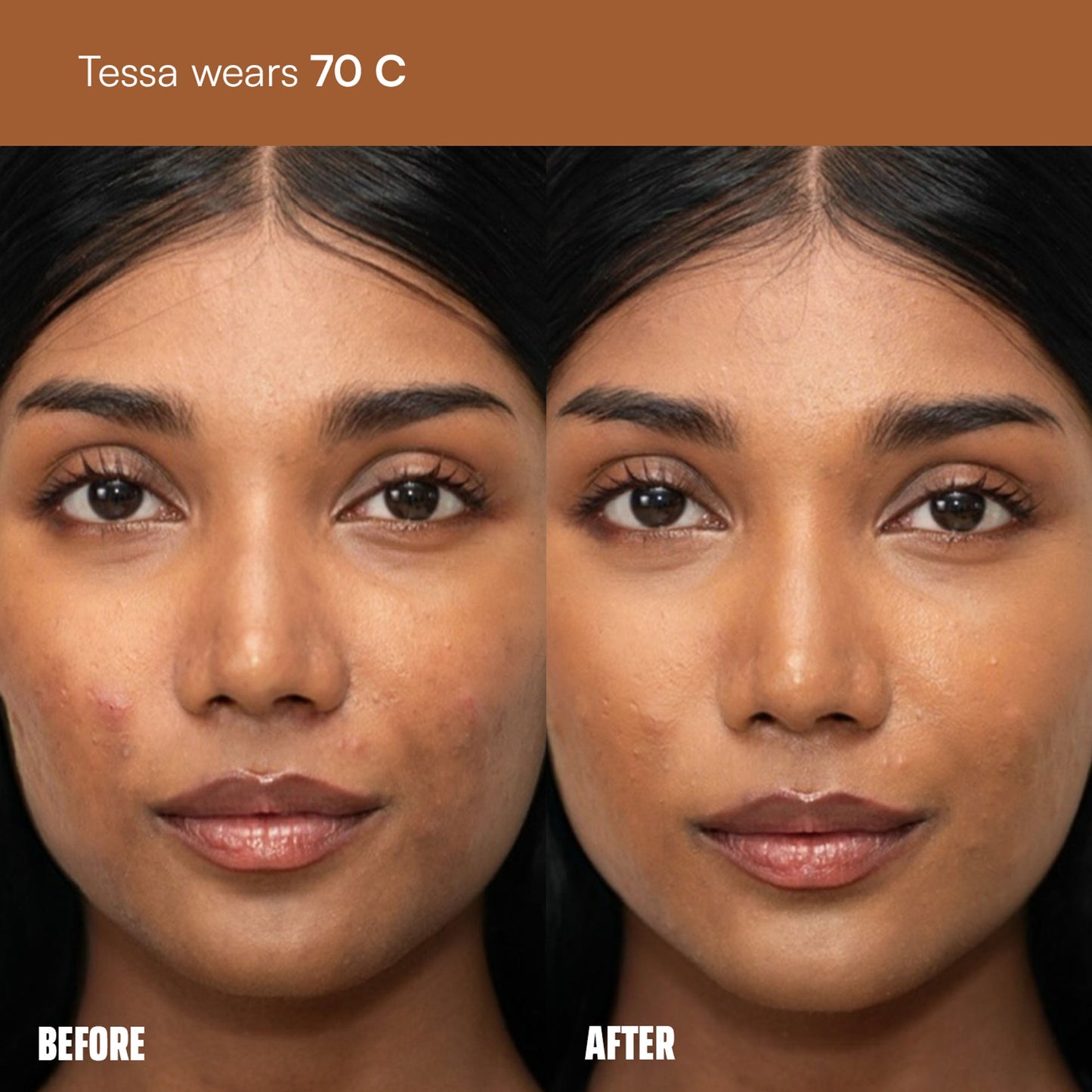 Face Card 4 in 1 Super Serum Skin Tint, Hydrating, Lightweight & Dewy Finish - 70c Cool