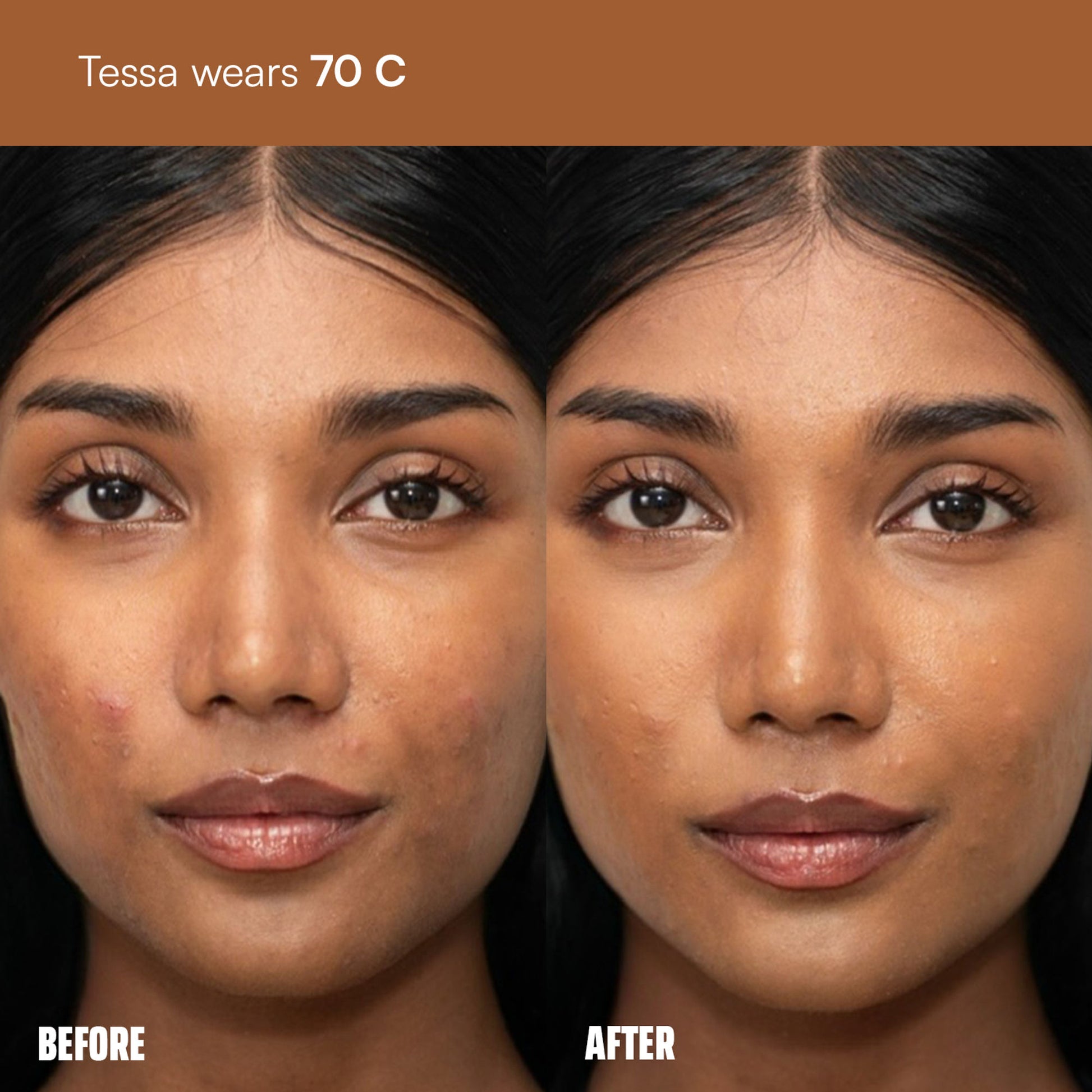 Face Card 4 in 1 Super Serum Skin Tint, Hydrating, Lightweight & Dewy Finish - 70c Cool
