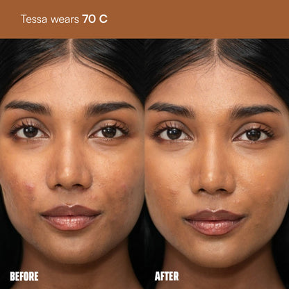 Face Card 4 in 1 Super Serum Skin Tint, Hydrating, Lightweight & Dewy Finish - 70c Cool