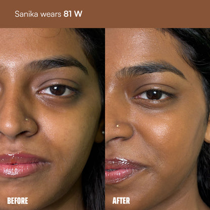 Face Card 4 in 1 Super Serum Skin Tint, Hydrating, Lightweight & Dewy Finish - 81w Warm