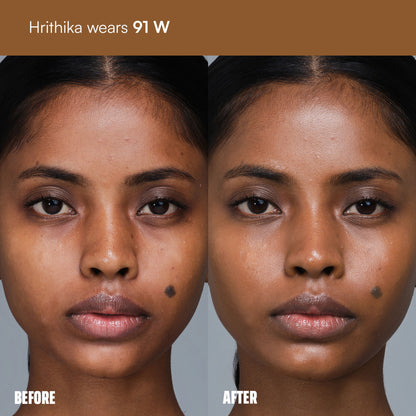 Face Card 4 in 1 Super Serum Skin Tint, Hydrating, Lightweight & Dewy Finish - 91w Warm