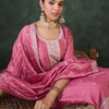 Dhiyona IE Women Ethnic Motifs Embroidered Regular Sequinned Kurta with Trousers & Dupatta