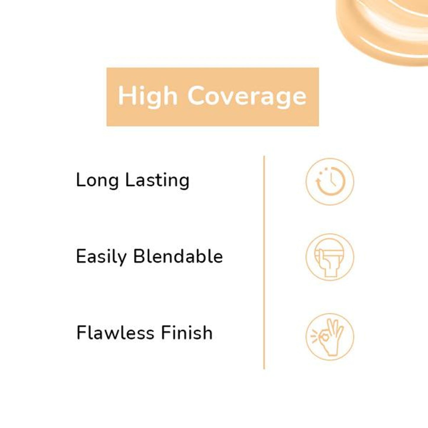 Matt look High Coverage Waterproof Oil Free Matte SPF 25 Foundation - Ivory