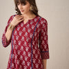 Dhiyona IE Women Paisley Printed Regular Pure Cotton Kurta with Trousers