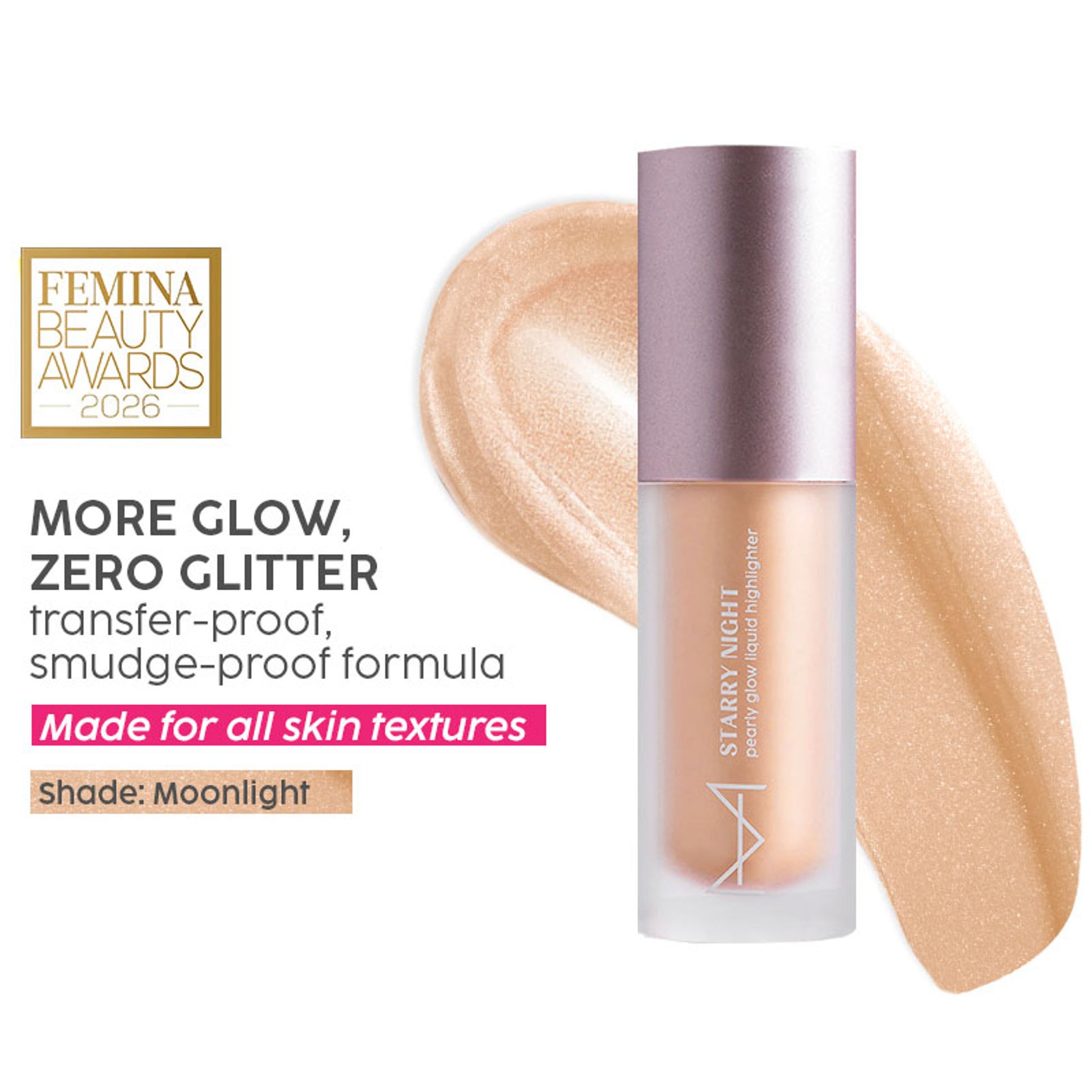 House of Makeup Starry Night Pearly Glow Liquid Highlighter - Moonlight