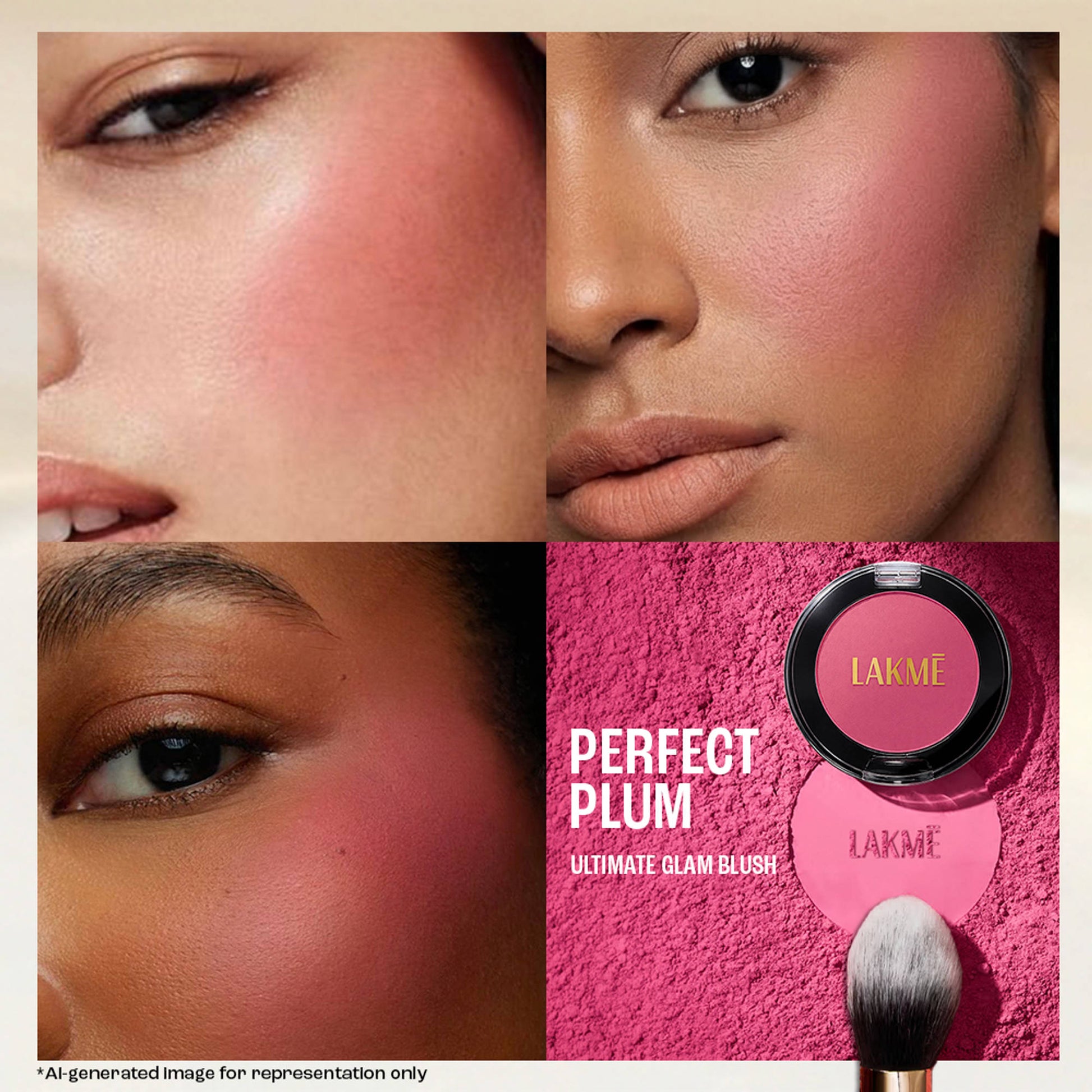 Lakme Work To Play Glam Makep Kit, Pack of 4 with complementary Pouch |Makeup Gift Set