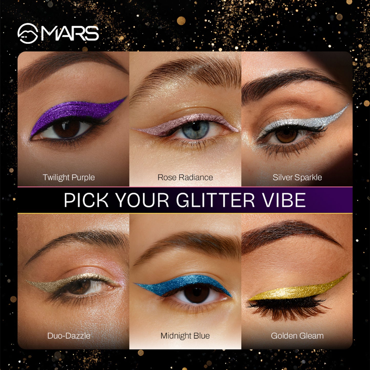 MARS Twinkle Wink Glitter Eyeliner - Twilight Purple