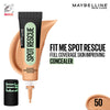 Maybelline New York Fit Me Spot Rescue Full Coverage Concealer, Fades Spots, Minimizes Pimples - 50