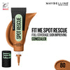 Maybelline New York Fit Me Spot Rescue Full Coverage Concealer, Fades Spots, Minimizes Pimples - 80