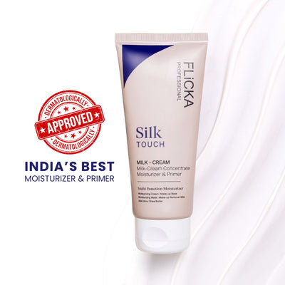Flicka Silk Touch 3-In-1 Moisturizer Primer And Sun Care Dermatologically Tested And Minimize Pores