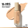 FLiCKA Pro HD Liquid Foundation High Coverage Dewy Finish SPF 16Hr Long Wear - 101 Fair