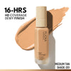 FLiCKA Pro HD Liquid Foundation High Coverage Dewy Finish SPF 16Hr Long Wear - 201 Medium Tan