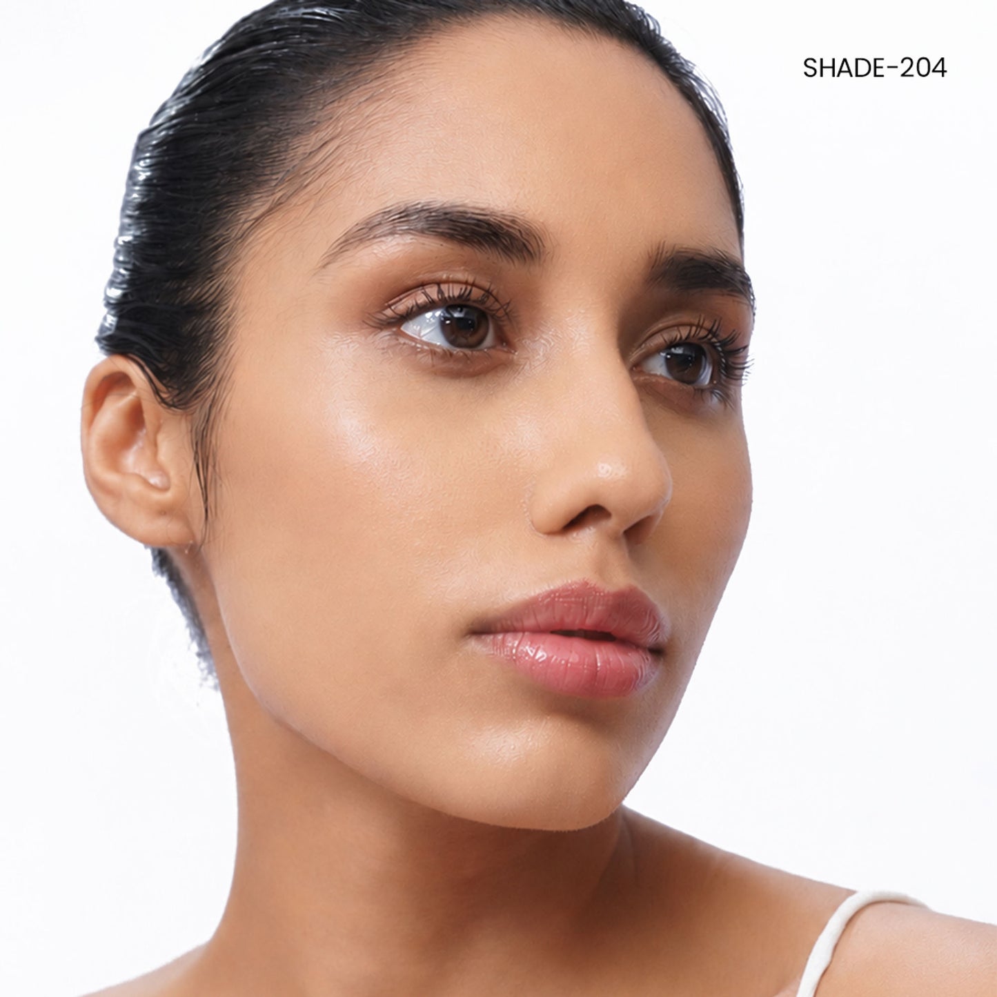 FLiCKA Pro HD Liquid Foundation High Coverage Dewy Finish SPF 16Hr Long Wear - 204 Medium Deep