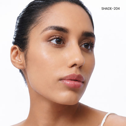 FLiCKA Pro HD Liquid Foundation High Coverage Dewy Finish SPF 16Hr Long Wear - 204 Medium Deep