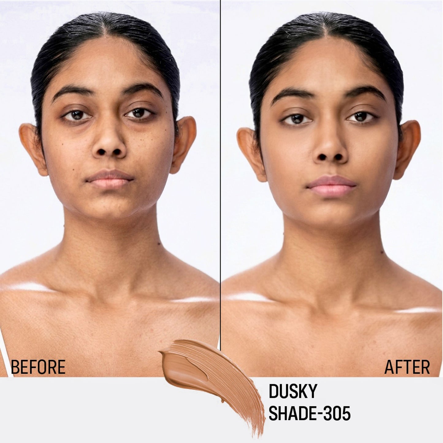 FLiCKA Pro HD Liquid Foundation High Coverage Dewy Finish SPF 16Hr Long Wear - 305 Dusky