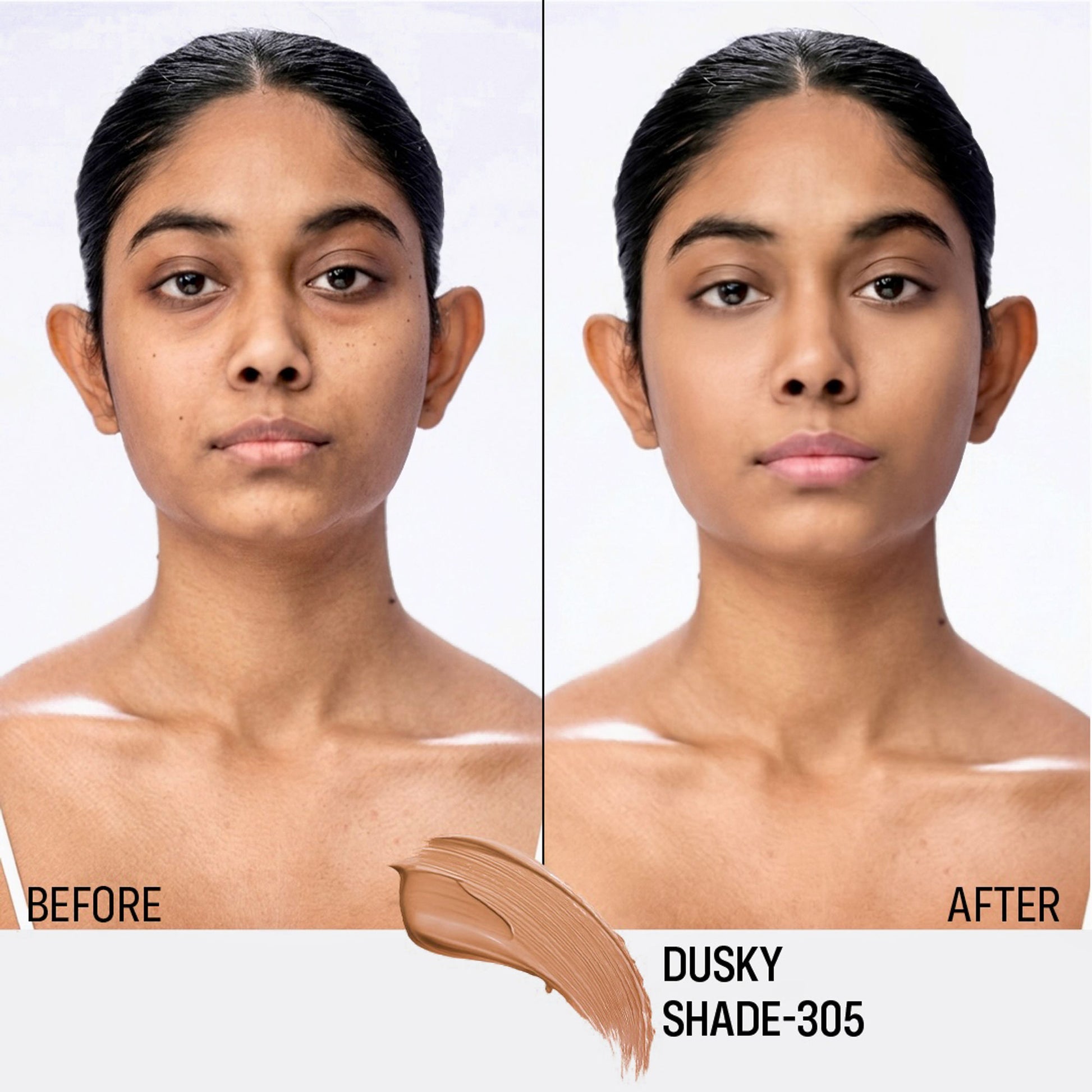 FLiCKA Pro HD Liquid Foundation High Coverage Dewy Finish SPF 16Hr Long Wear - 305 Dusky