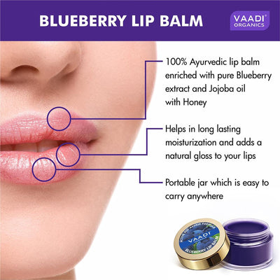 Vaadi Herbals Lip Balm - Blueberry