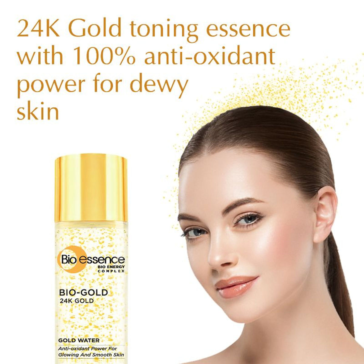 Bio-essence 24K Gold Toner, Pore Tightening, Hyaluronic Acid, Niacinamide & Peptides