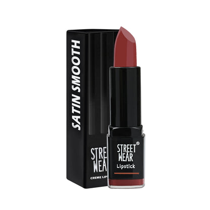 Street Wear Satin Smooth Lipstick - Brown Crown