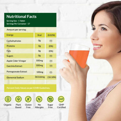 Wellbeing Nutrition Apple Cider Vinegar Effervescent Tablets - Indyancart