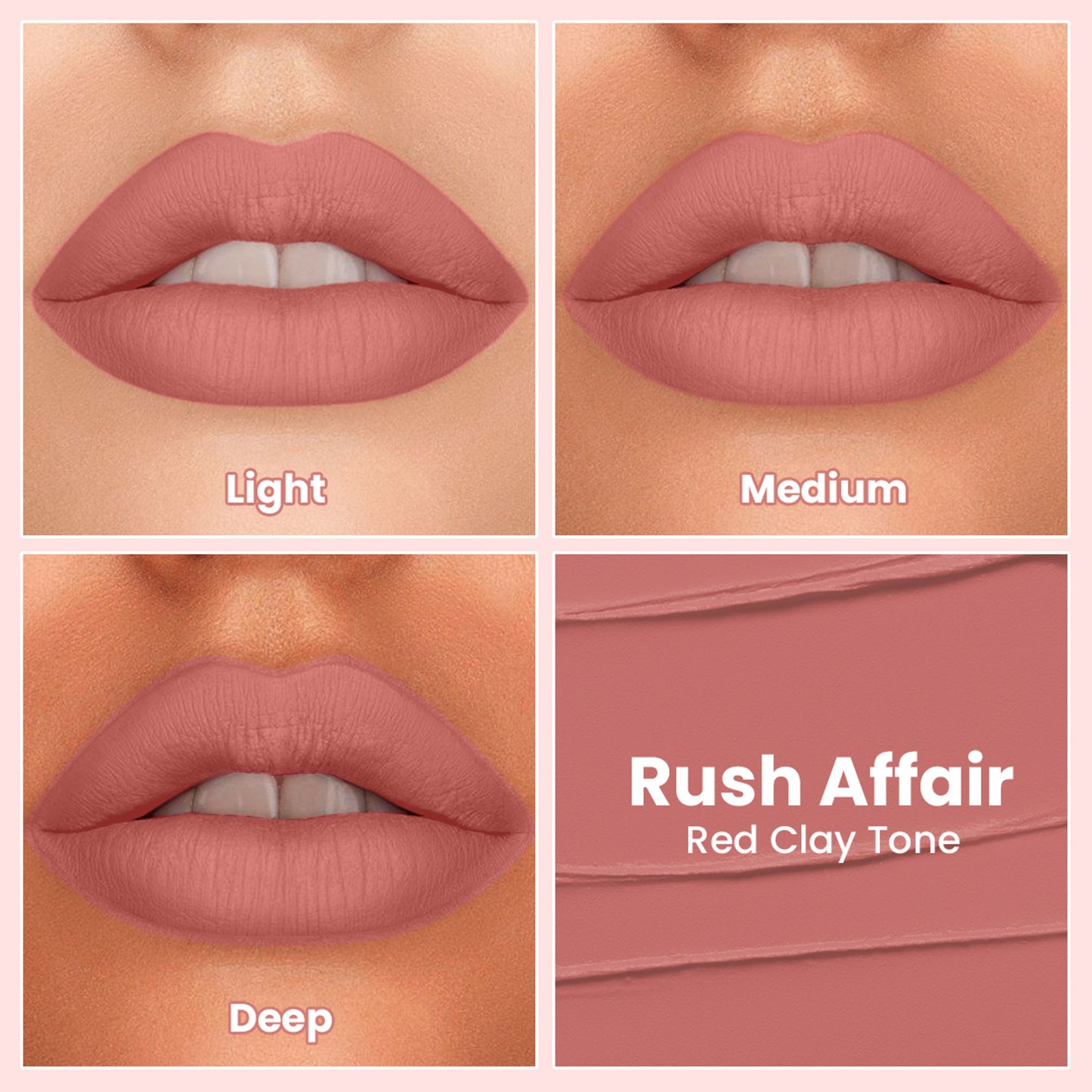 TNW The Natural Wash Comfy Matte Liquid Lipstick - 01 Rush Affair