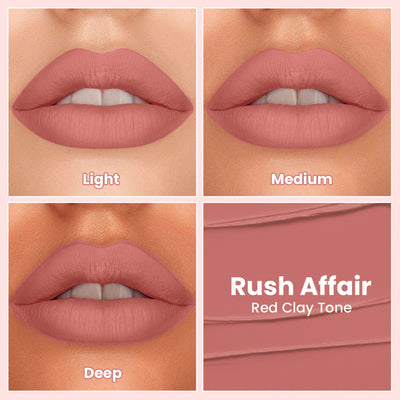 TNW The Natural Wash Comfy Matte Liquid Lipstick - 01 Rush Affair