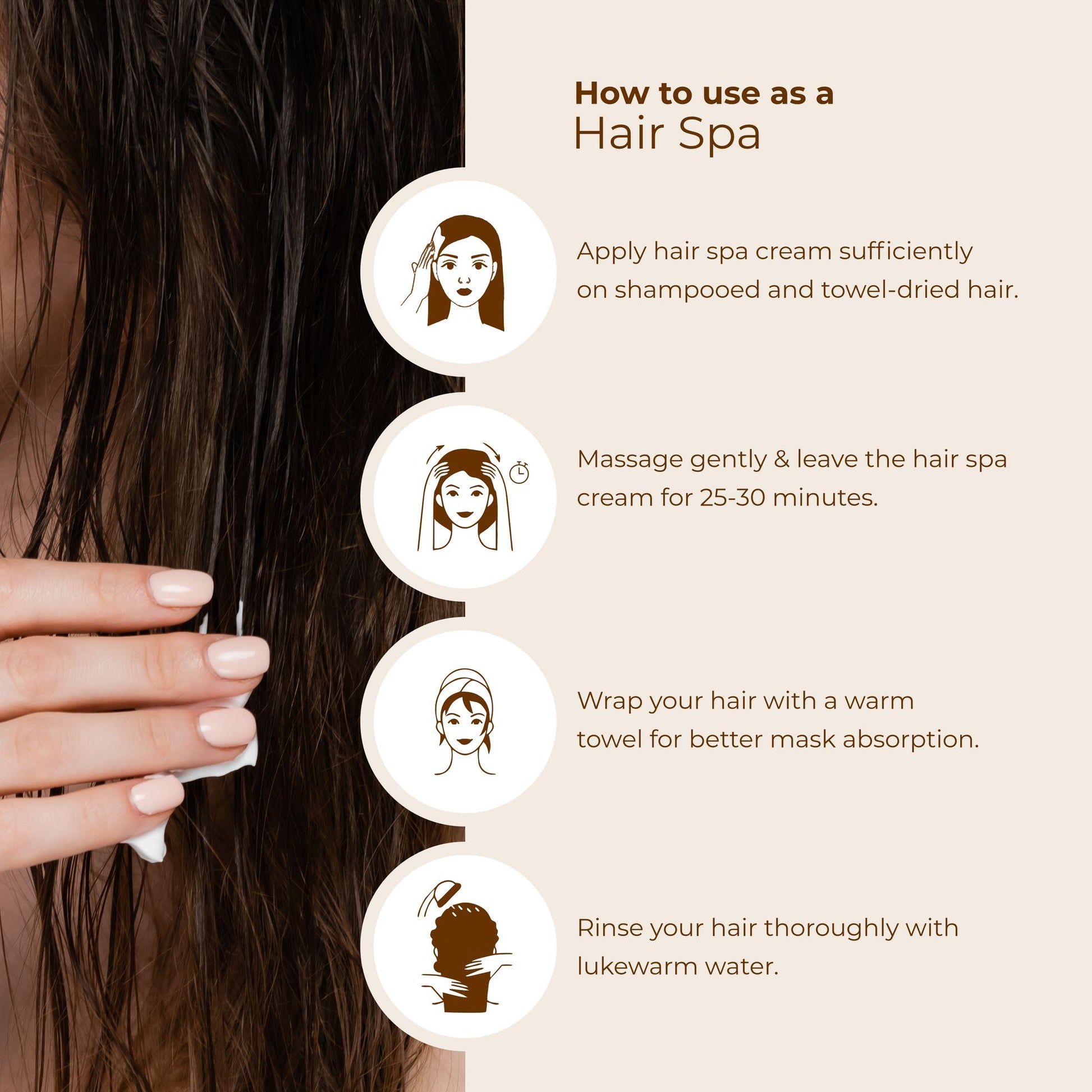 Indus Valley Keratin Hair Spa Cream Deep Nourishing, Smooth Repair, Frizz Control