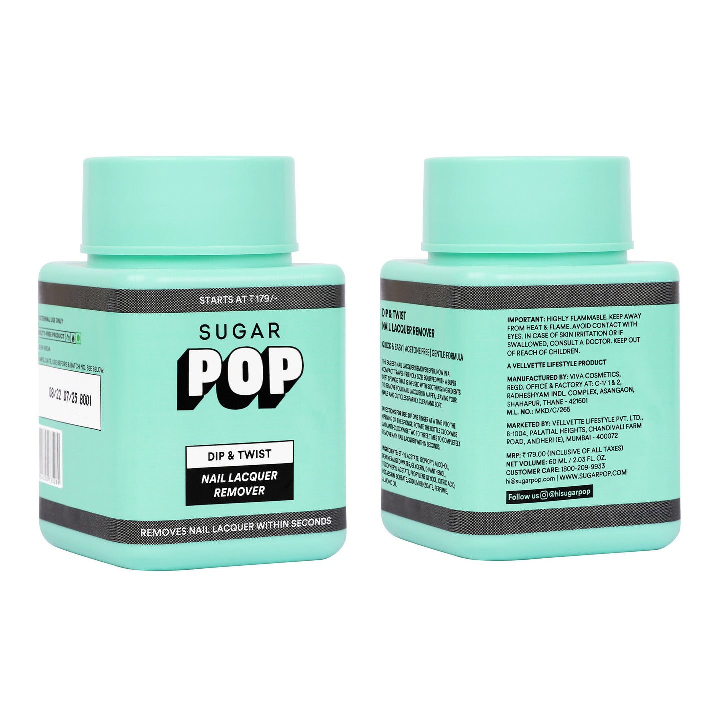 SUGAR POP Dip & Twist Nail Lacquer Remover