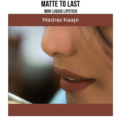 Nykaa Cosmetics Matte To Last! Mini Liquid Lipstick - Madras Kaapi 05