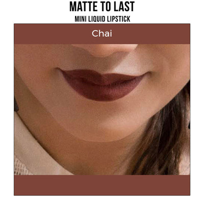 Nykaa Cosmetics Matte To Last! Mini Liquid Lipstick - Chai 18