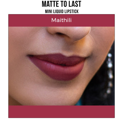 Nykaa Cosmetics Matte To Last! Mini Liquid Lipstick - Maithili 25