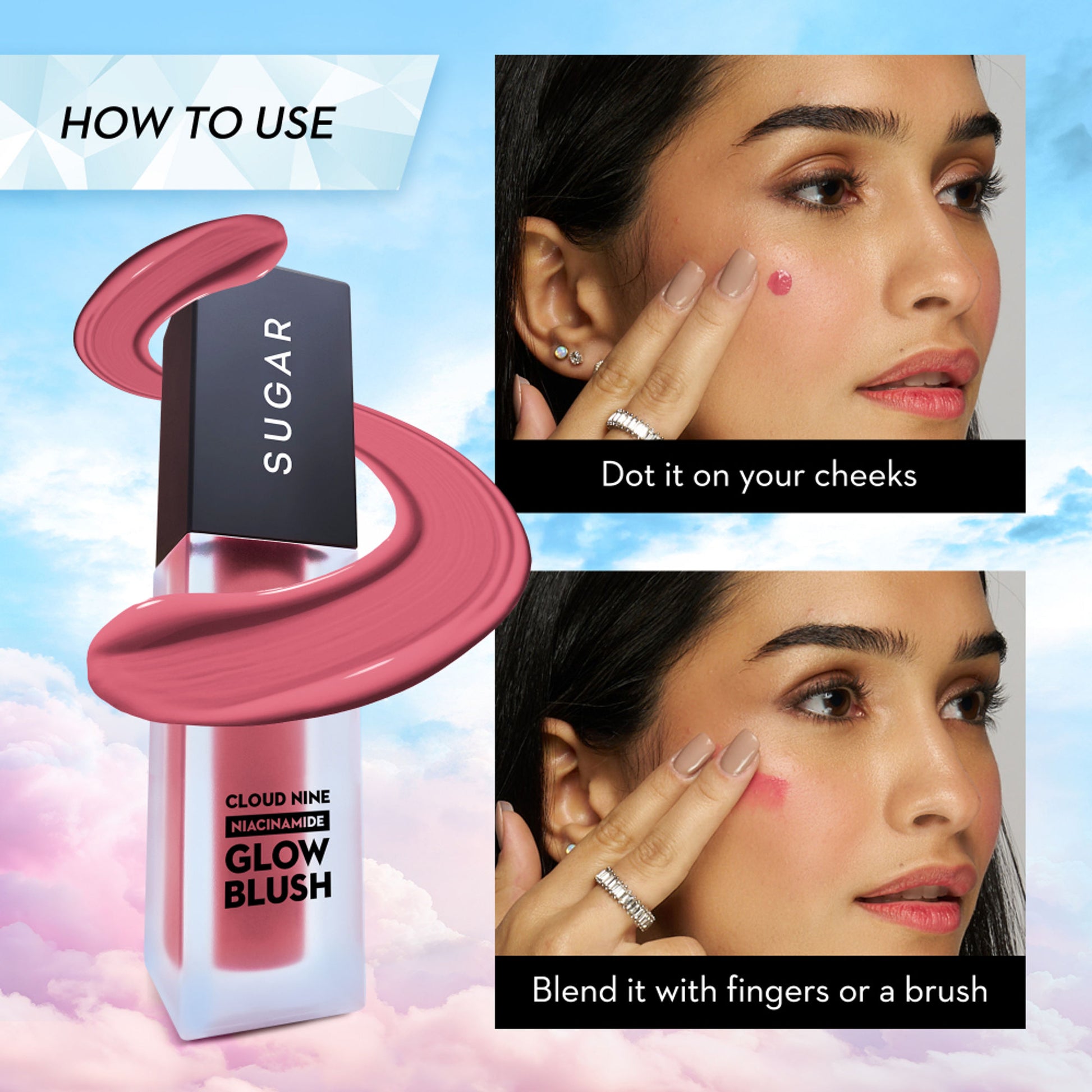 SUGAR Cloud Nine Niacinamide Glow Blush - 03 Merry Mauve