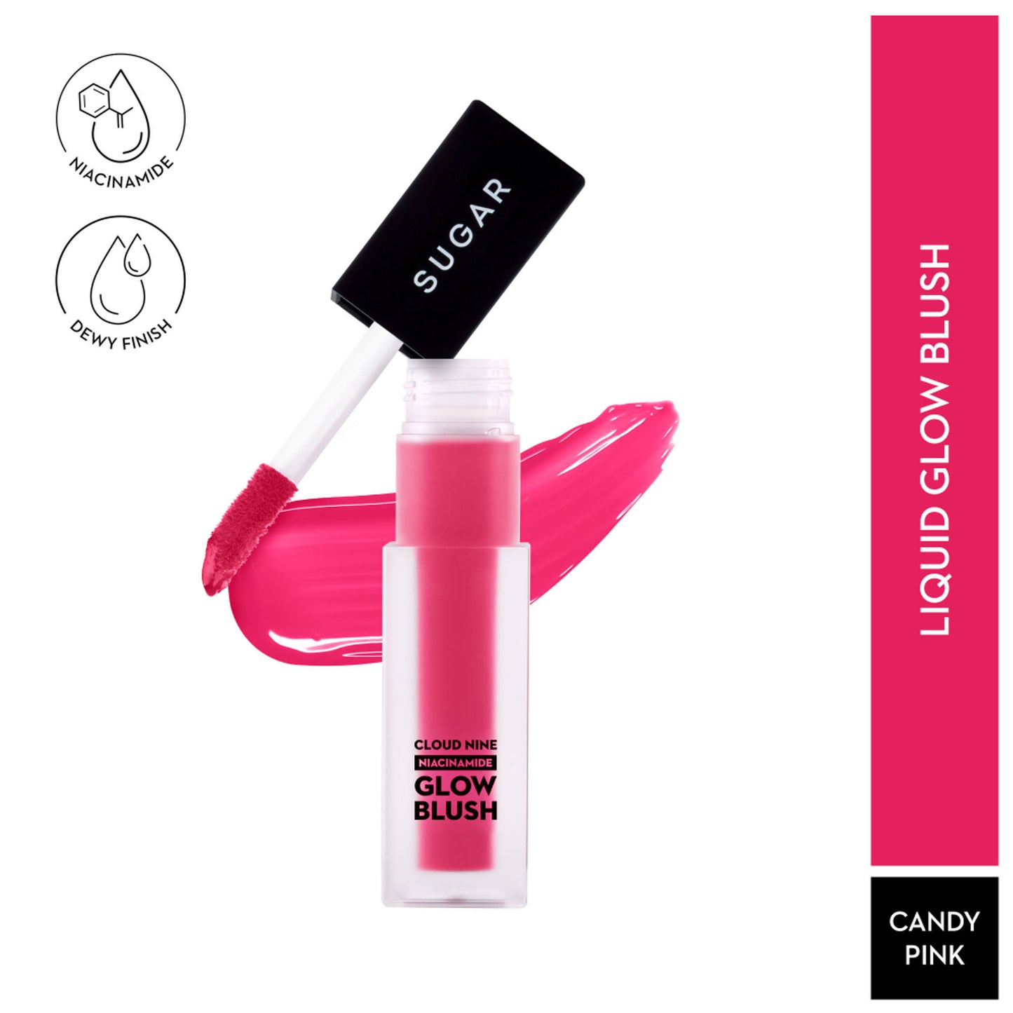 SUGAR Cloud Nine Niacinamide Glow Blush - 04 Candy Pink