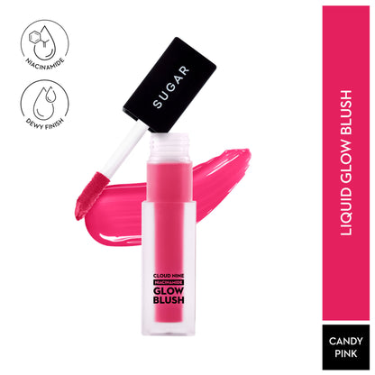 SUGAR Cloud Nine Niacinamide Glow Blush - 04 Candy Pink