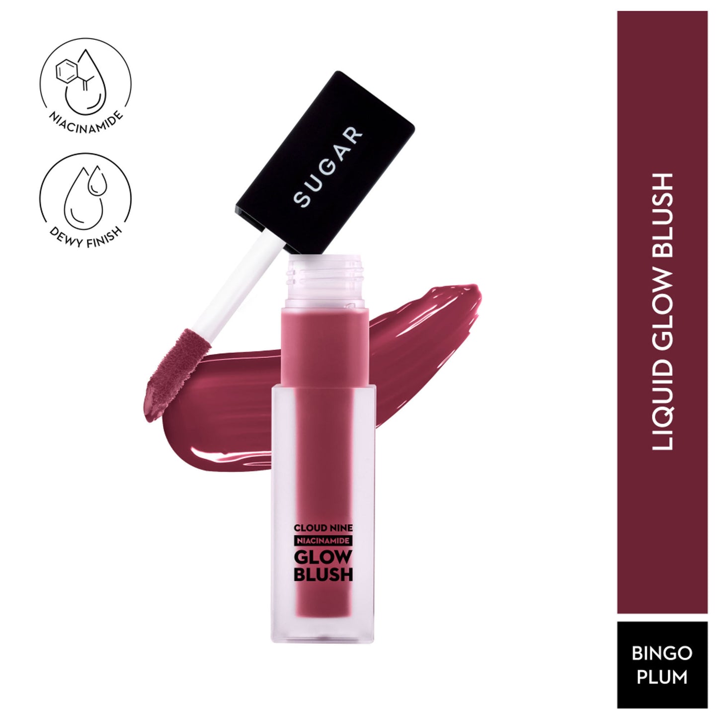 SUGAR Cloud Nine Niacinamide Glow Blush - 05 Bingo Plum