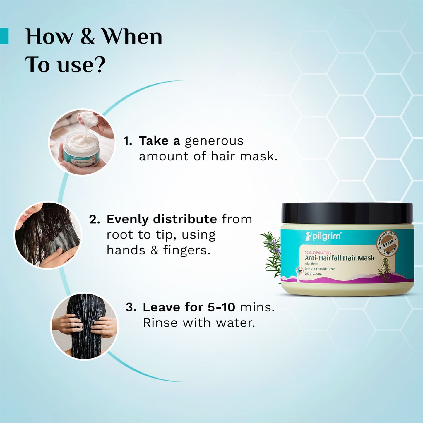 Pilgrim Spanish Rosemary Anti Hairfall Hair Mask