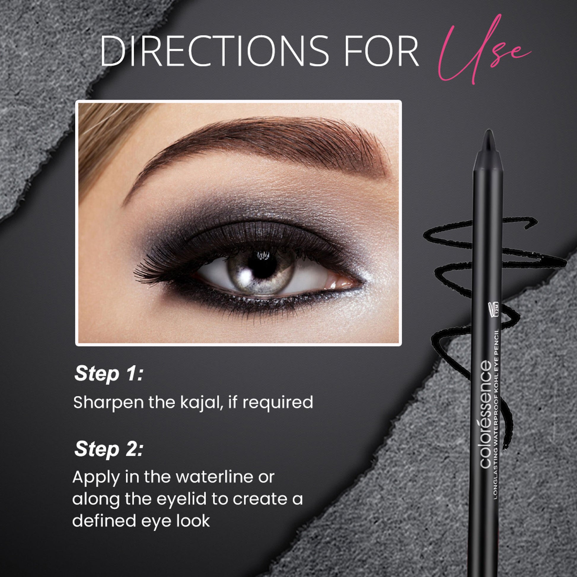 Coloressence HD Kohl Charisma Kajal Pencil - Black