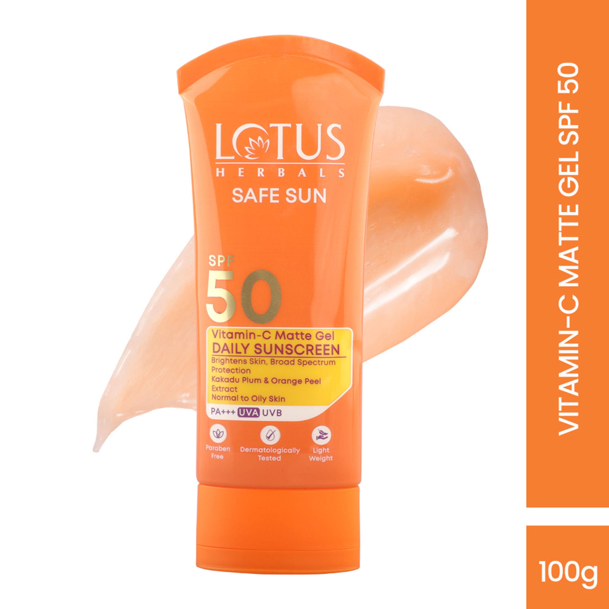 Lotus Herbals Safe Sun Vitamin C Matte Gel Daily Sunscreen SPF 50