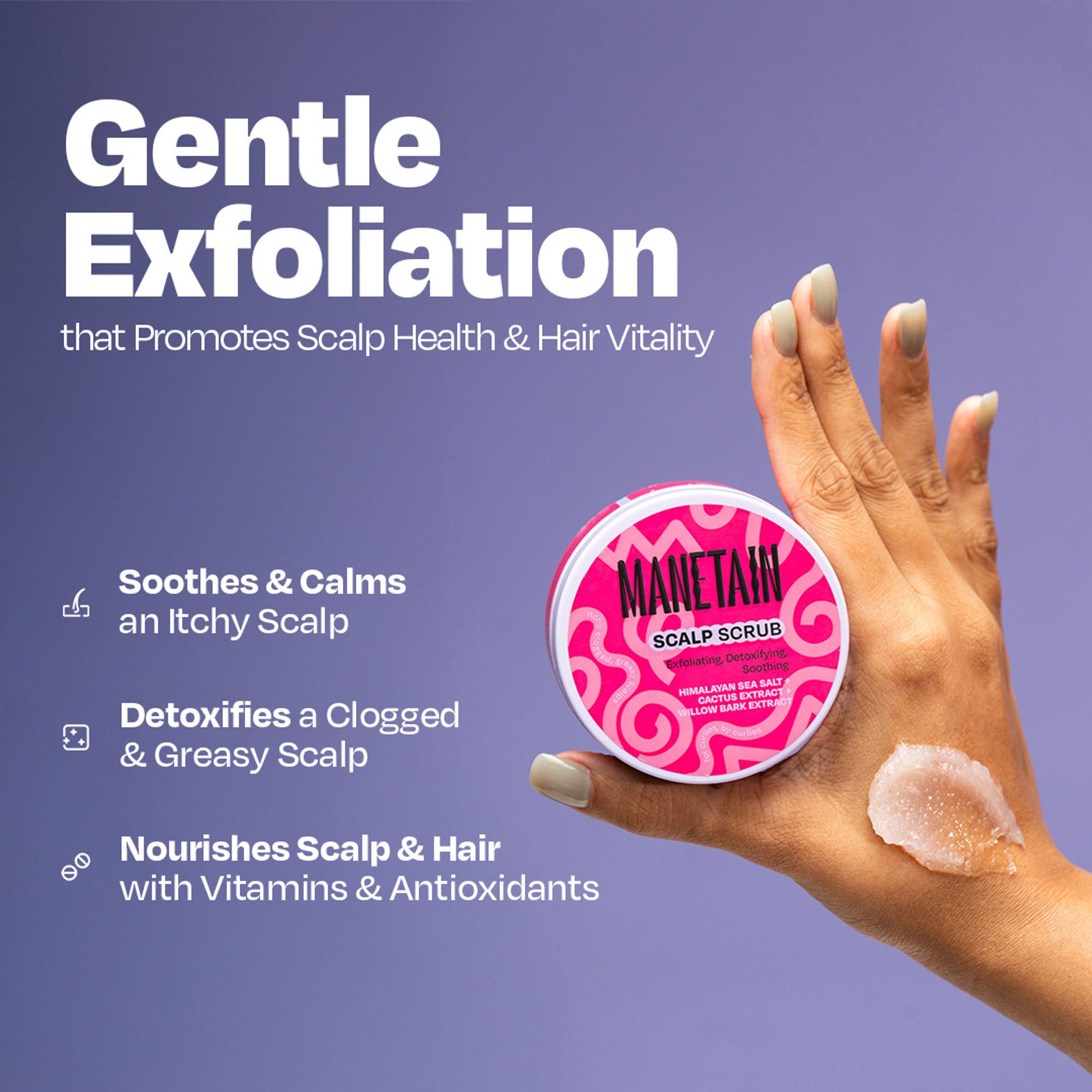 Manetain Scalp Scrub for Oily & Greasy Scalp & Hair