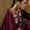 Indyancart IE Women Floral Embroidered Regular Thread Work Kurta with Trousers & With Dupatta