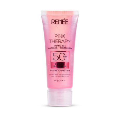 RENEE Pink Therapy PDRN 2-In-1 Sunscreen + Moisturizer SPF 50 PA+++ With Niacinamide, In-Vivo Tested