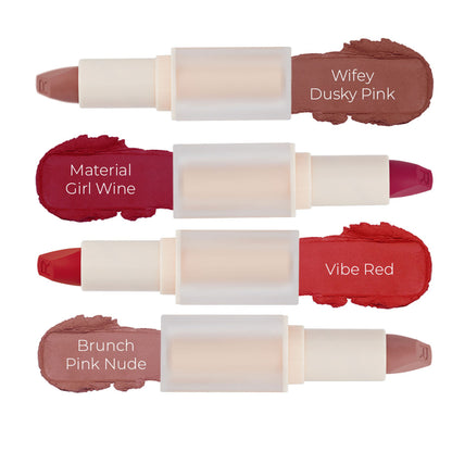 Makeup Revolution Lip Allure Soft Satin Lipstick - Vibe Red