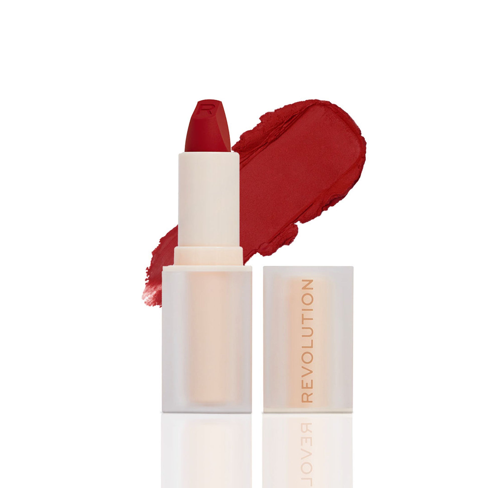 Makeup Revolution Lip Allure Soft Satin Lipstick - Ceo Brick Red