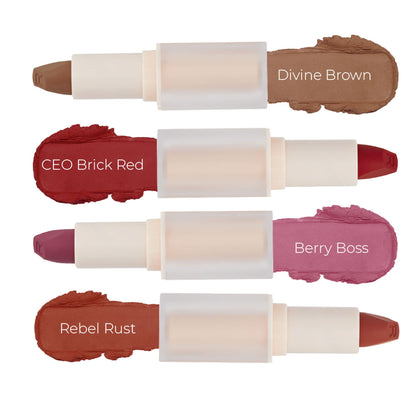 Makeup Revolution Lip Allure Soft Satin Lipstick - Ceo Brick Red