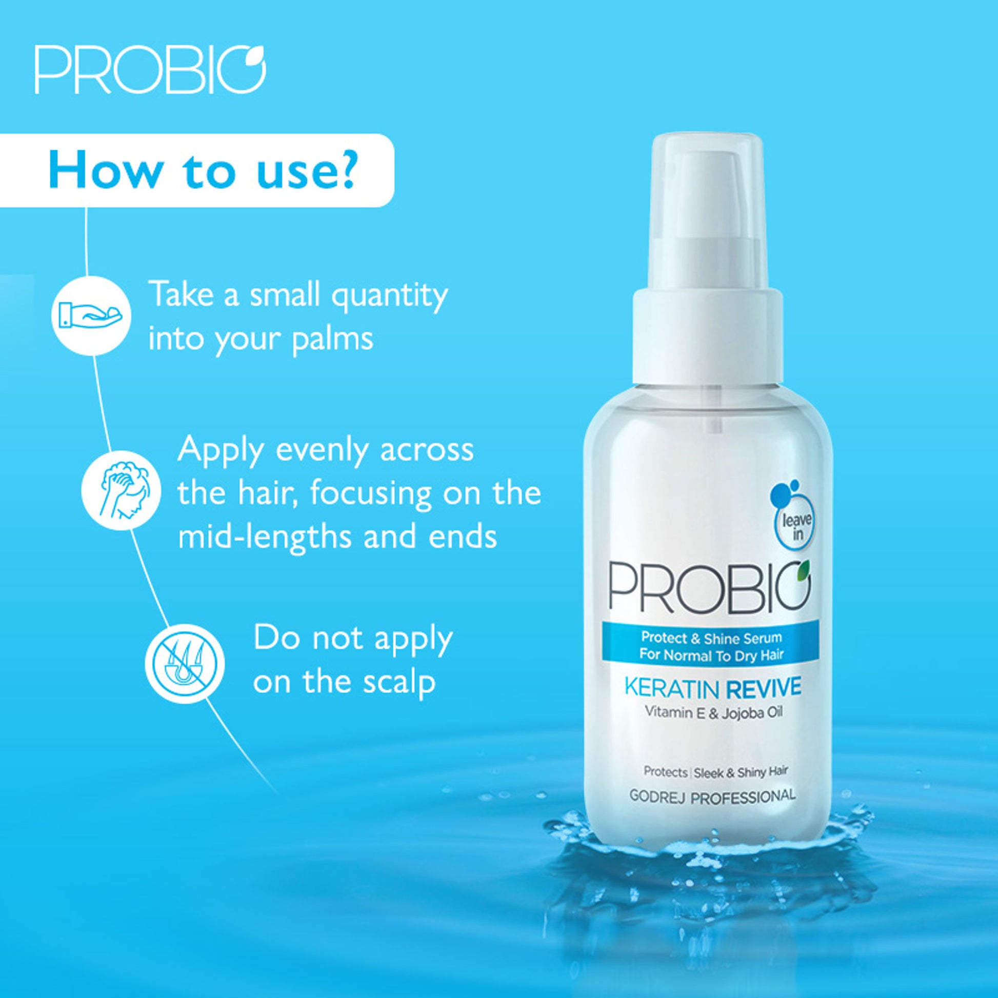 Godrej Professional Probio Keratin Revive Shine Hair Serum