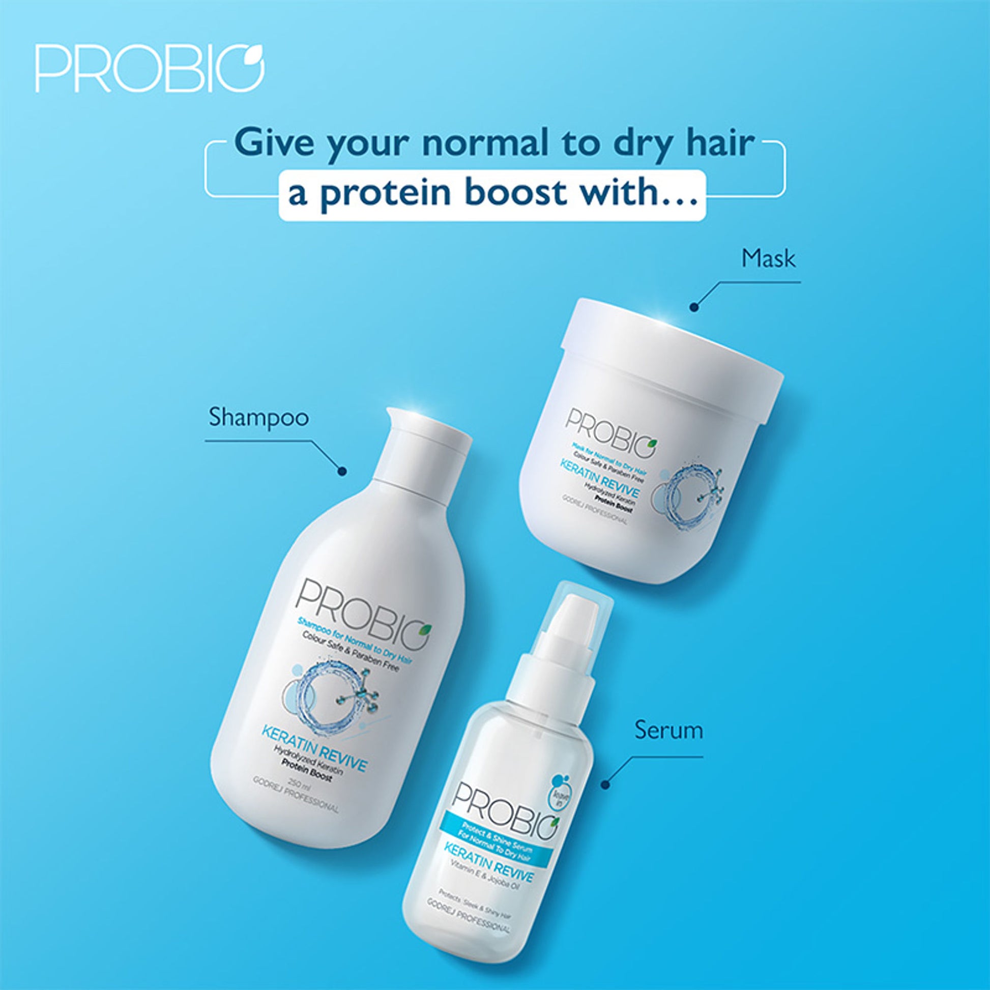 Godrej Professional Probio Keratin Revive Shine Hair Serum