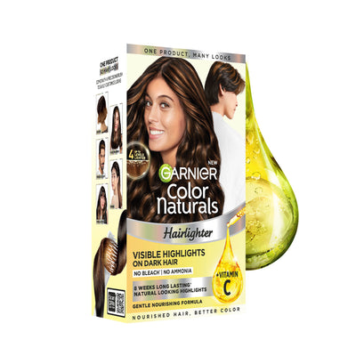 Garnier Color Naturals Hairlighter, Visible Highlights On Dark Hair